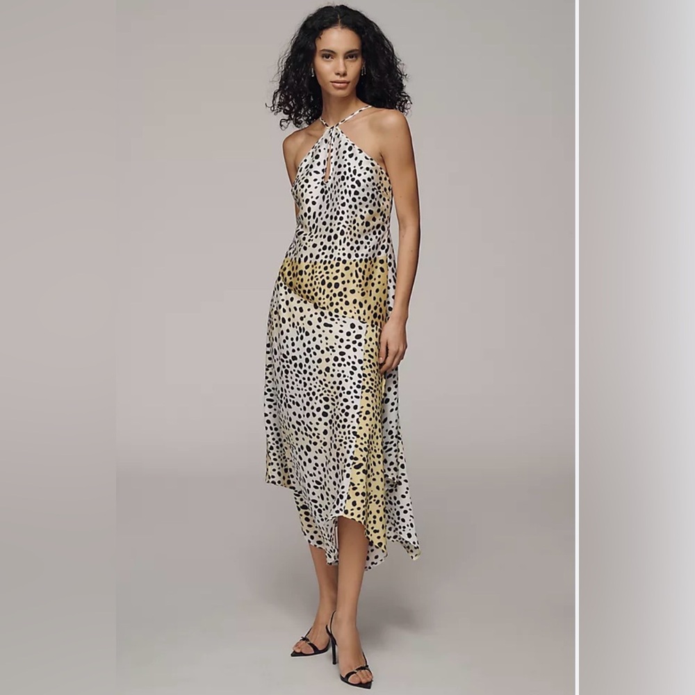 🩵NWT By Anthropologie Animal Print Slip Dress, Small
